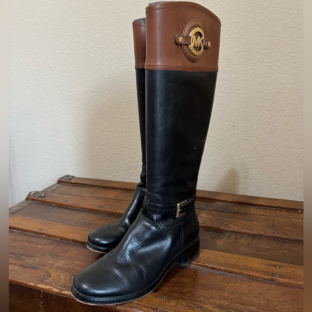 Leather Boots Michael Kors Rider Boots